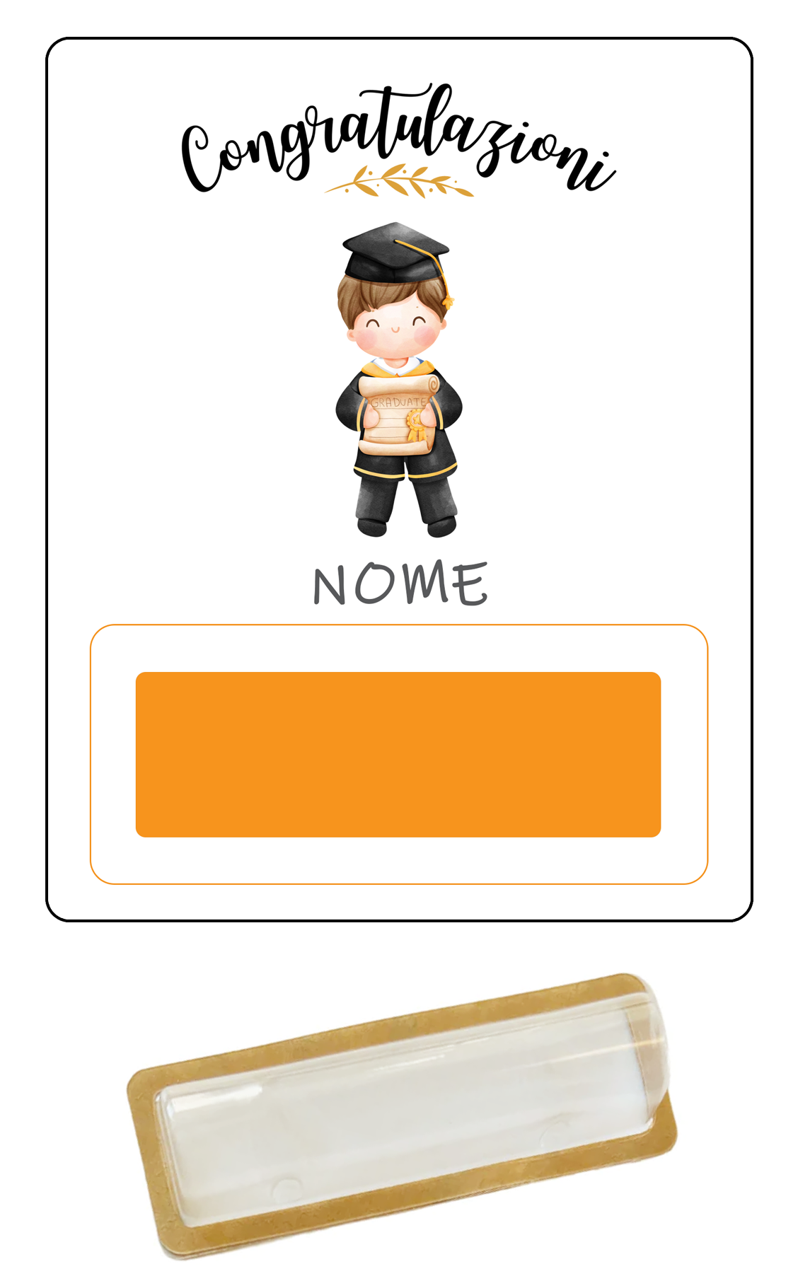 Laurea Lui con nome personalizzato