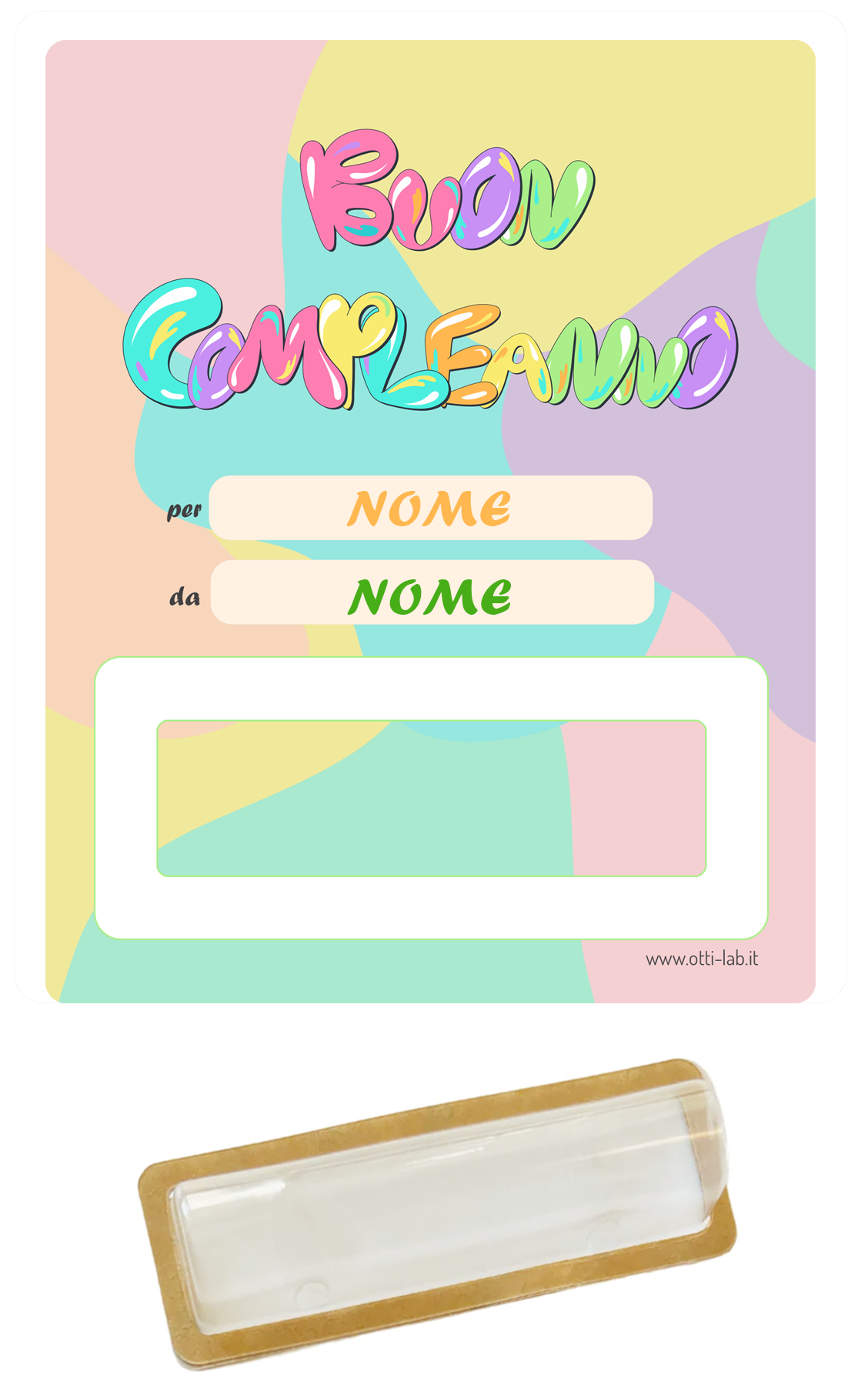 BUON COMPLEANNO con nome personalizzato